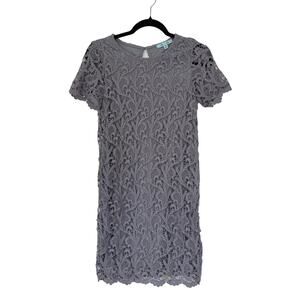 She + Sky Lavender Lace Dress Small